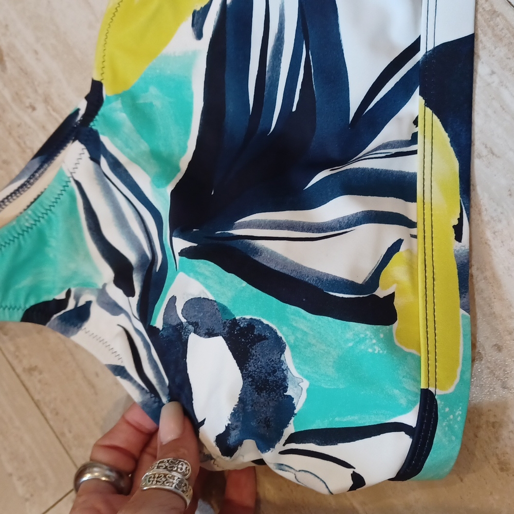 New Coastal Blue One Shoulder Bikini Top - Picture 4 of 9